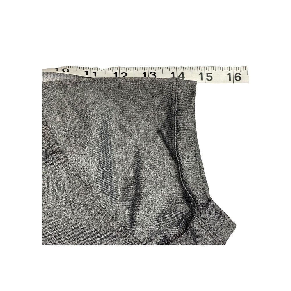 Umbro Running Shirt Women's Large Heather Gray Orange Polyester Stretch Pullover - Picture 6 of 7